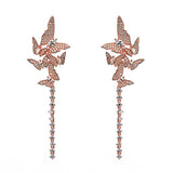 The Pink Pigs Fine Fashion Jewelry SET Fluttering Butterflies Necklace and Earrings-TOP Quality, Spectacular!