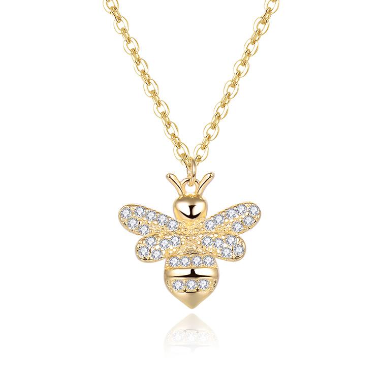 The Pink Pigs Fine Jewelry Necklaces Necklace / Yellow Honey Bee Jewelry Set