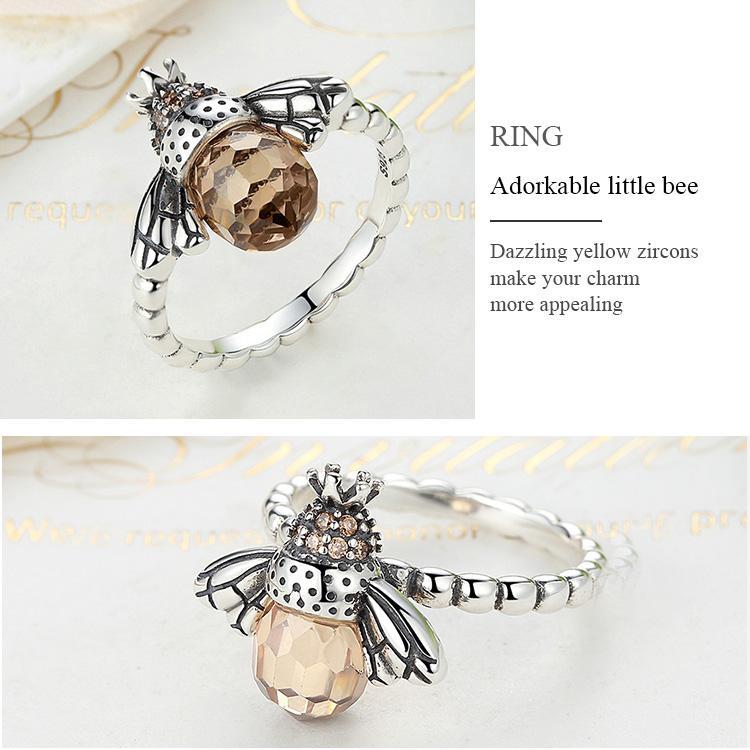 The Pink Pigs Jewelry SET-Fine Fashion 925 Silver 6 Ring ONLY Queen Bee Jewelry Sterling Silver