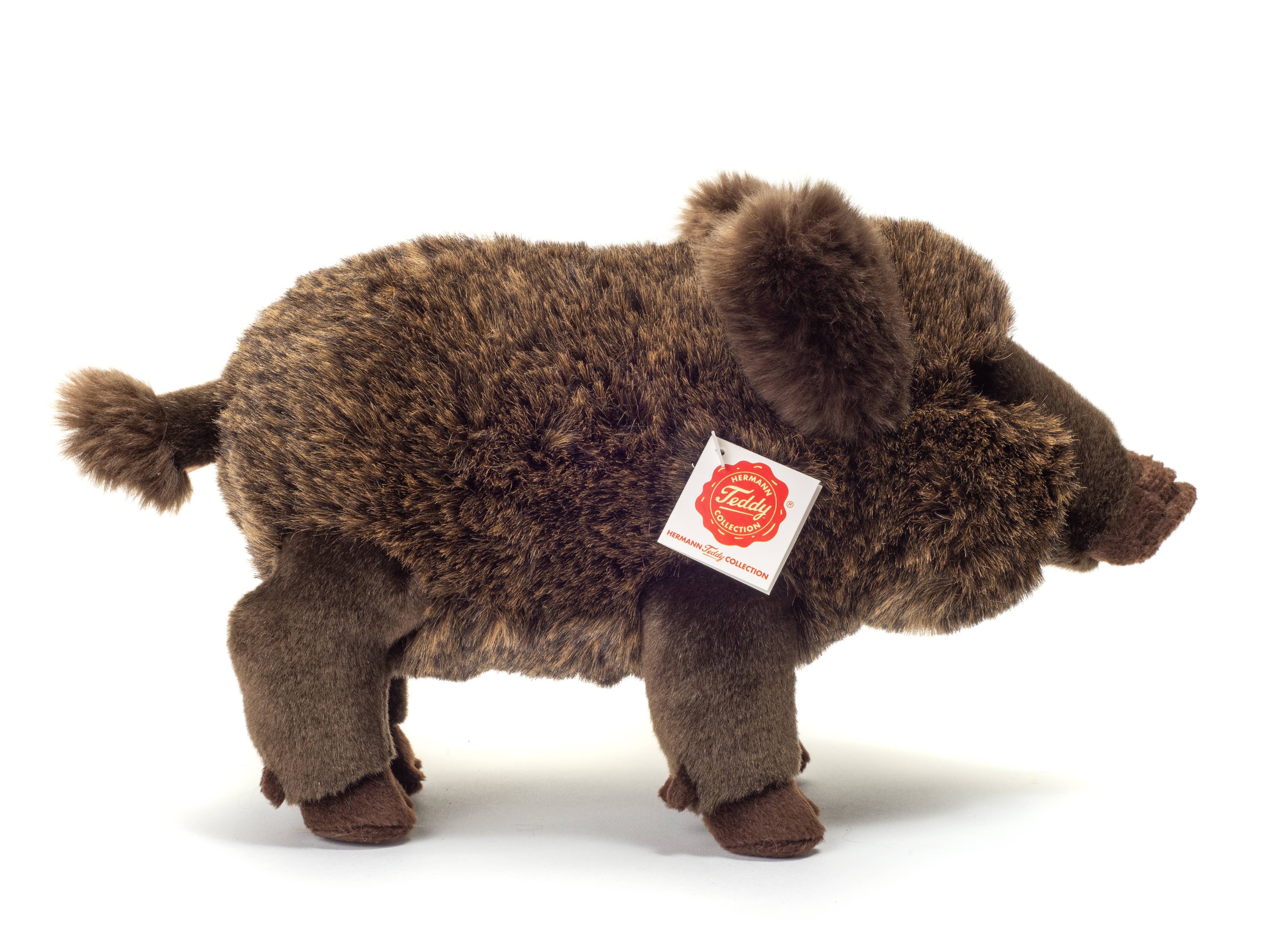 European Wild Boar 30 cm Fluffy Plush Animal by Teddy Hermann