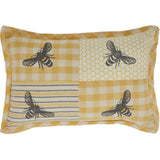 Rustic Bee Throw Pillows