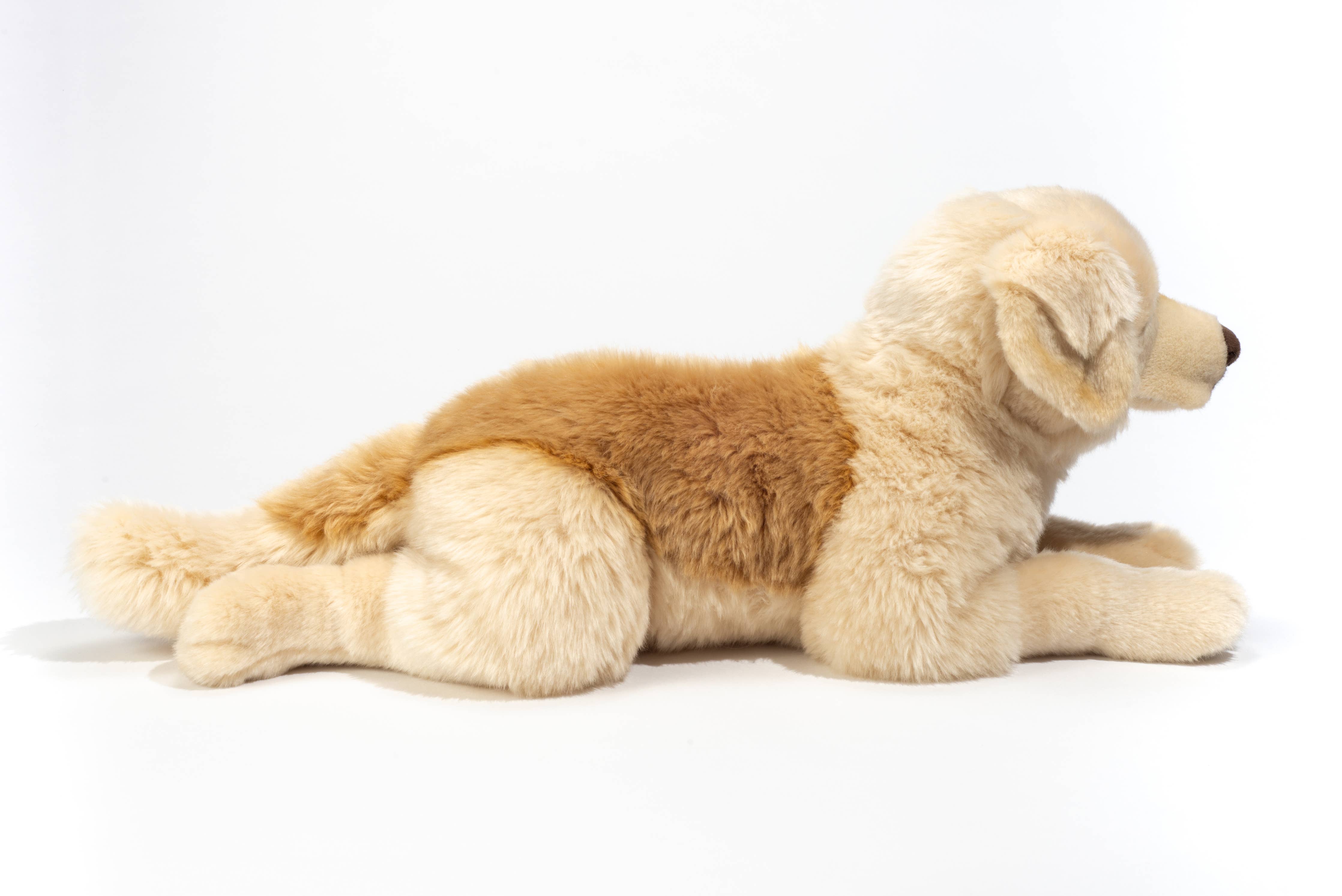 Beautiful Realistic Golden Retriever Floppy Plush Dog 60 cm by Teddy Hermann