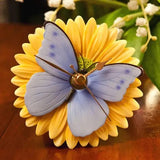 Blue Butterfly Clock