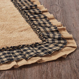 Burlap Natural w/ Black Check Bathmats Farmhouse Favorite!