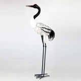 54" Tall Black-Necked White Crane Garden Figurines