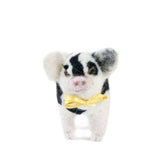 Kunekune Pig: Felted Alpaca Sculpture