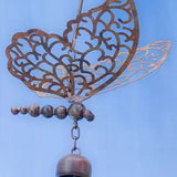 Flamed Butterfly or Dragonfly Bell Ornament