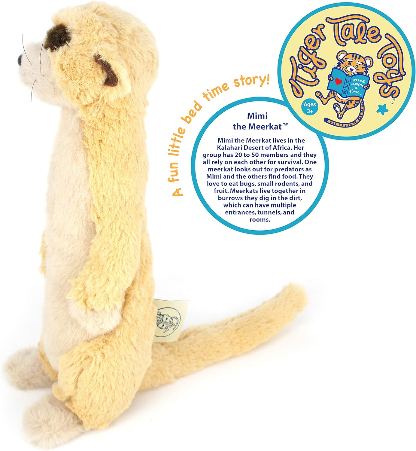 Mimi The Meerkat - 10 Inch Stuffed Animal Plush - by Tiger Tale Toys