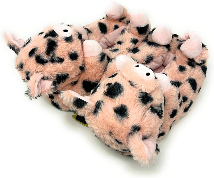 Pot Belly Pig Hug Spotted Pig Slippers For adults