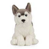 Husky Sitting Plush Dog Eco Friendly