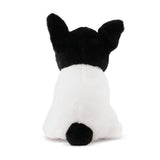 French Bulldog Puppy Black and White Plush Eco Friendly Toy