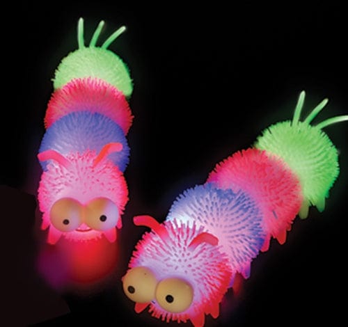 Light Up Squishy Rainbow Caterpillars