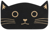 Black Cat Shaped Coir Doormat