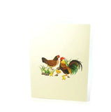 Chicken Family 3D Pop Up Greeting Card-So cute for chicken lovers!