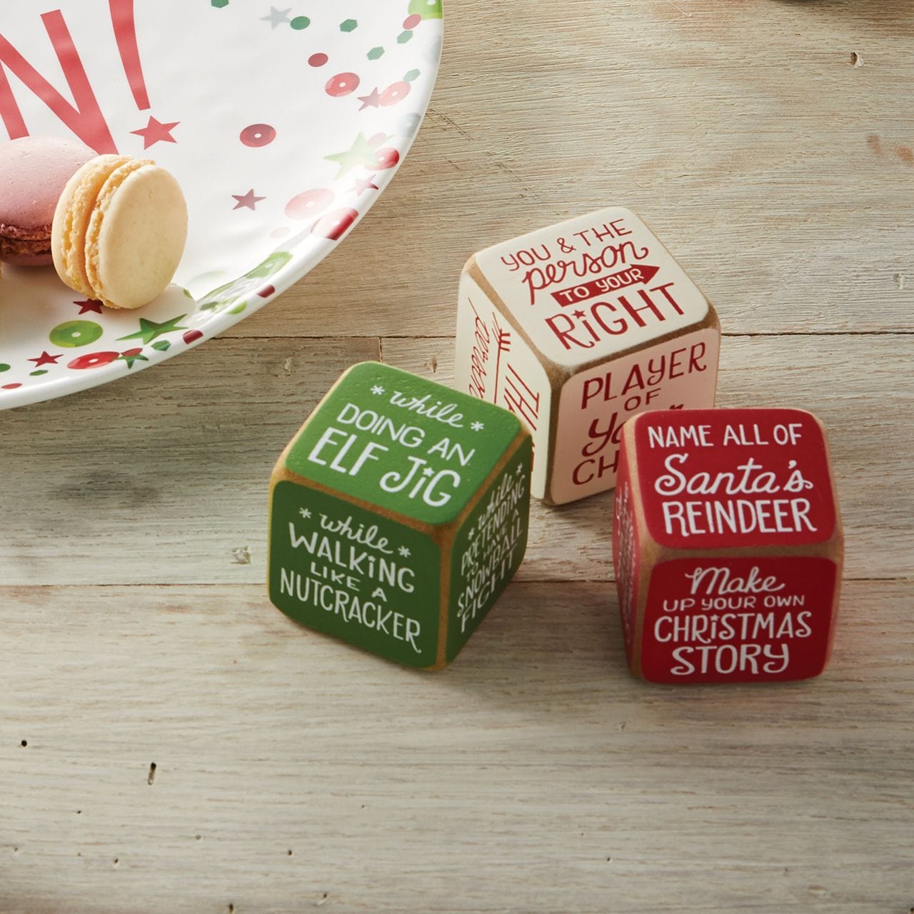 Christmas Get the Party Started Dice Cubes Fun!