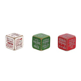 Christmas Get the Party Started Dice Cubes Fun!