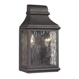 Forged Jefferson 2-Lght Lamp Charcoal