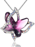 Butterfly Crystal Necklace in 3 different color's