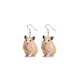 Animal Acrylic Earrings-MORE!  Goose, Hamster, Frog