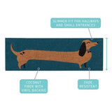 Dachsund Dog Half Size Demi Doormat