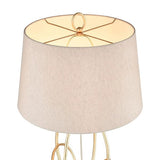 Morely 63" Tall 3-Way 1-Light Gold Metal Floor Lamp
