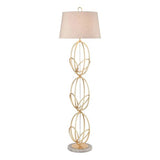 Morely 63" Tall 3-Way 1-Light Gold Metal Floor Lamp