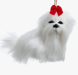 Fluffy Dog Ornaments-Realistic Pups for Christmas Decoration