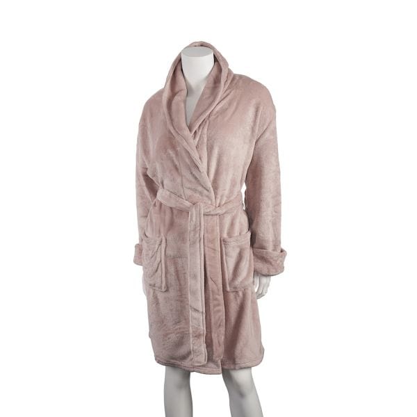 Solid Plush Robe-Assorted Colors, Unisex, One Size fits Most