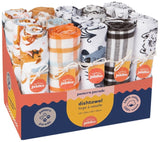Puppos Dishtowels Set of 20 with Counter Display Unit