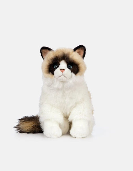 Realistic Ragdoll Cat Sitting Eco Friendly Stuffed Animal – The