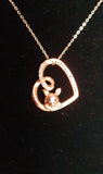 Pig "Keep Me In Your Heart" Sterling Silver Necklace-Close Out!