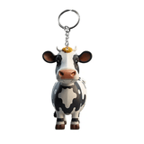 Acrylic Cow Highland Cow Keychains