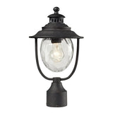 Searsport 1-Lght Post Mount Weathered Charcoal