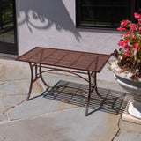 "Valley Forge" Iron Garden Table in Antique Bronze