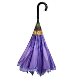 Wisteria Daisy Stick Umbrella Reverse Close