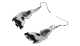 Ali Express Fashion Earrings Acrylic Animal Earrings Raccoon Gator Skunk Hedgehog Jaguar