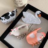 Ali Express hair clip Farm Animals Hair Clips