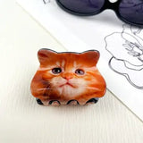 Ali-express hair clip Orange Cat Face Cat Hair Clips