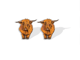 Ali-express Highland Cow or Goat Post Earrings-Highland and Holstien Post Earrings-Acrylic