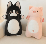 Ali-express Plush kawaii cats Kawaii Large Kitty Cat or Pink Pig Pillow Plush Animals 55cm Tall!