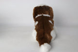 Ali-express Plush Puppy Dog Plush Shih Tzu Puppy Brown and White