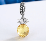 Ali-express-wostu Pineapple Pandora style Charm 925 Sterling Silver