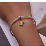 Ali-express-wostu Sunshine Sterling Silver Charm Pandora Style Bracelets