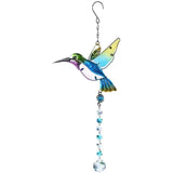 Alibaba Blue Hummingbird Crystal Suncatcher