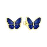 Alibaba butterfly jewelry set Earrings Lapis Lazuli Blue Butterfly Jewelry Set Gold Plated Sterling Silver, Beautiful!