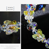 Alibaba Fashion Jewelry Crystal Butterfly Beaded Bracelets Multi Colors