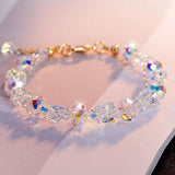 Alibaba Fashion Jewelry Crystal Butterfly Beaded Bracelets Multi Colors