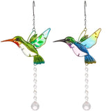 Hummingbird Crystal Suncatcher