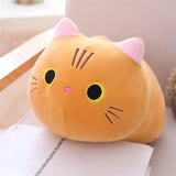 Alibaba Plush Animals Small Orange Cat Shaped Super Soft Stuffed Pillows