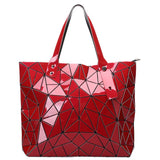 AliExpress Handbags Red Stunning Geometric Holographic Carry Totes